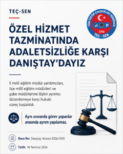 MEB’de “aynı göreve farklı tazminat” tartışması Danıştay’a taşındı