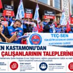 TEÇ-SEN Kastamonu’dan eğitim çalışanlarının çalışma hayatına ilişkin çağrı